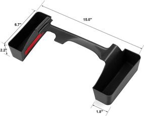img 2 attached to 🚗 Семь Спарта Трей для Jeep Wrangler JK/JKU 2011-2017 - Удобный ящик для хранения передач с клеевой лентой