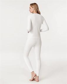 img 3 attached to 👚 LAPASA Women's Thermal Underwear Set, Thermoflux L17/L41/L44, Fleece Lined Long Johns Top & Bottom in Light, Mid, and Heavy Weight Options