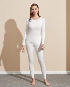 img 2 attached to 👚 LAPASA Women's Thermal Underwear Set, Thermoflux L17/L41/L44, Fleece Lined Long Johns Top & Bottom in Light, Mid, and Heavy Weight Options