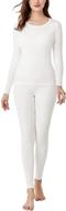 👚 lapasa women's thermal underwear set, thermoflux l17/l41/l44, fleece lined long johns top & bottom in light, mid, and heavy weight options logo