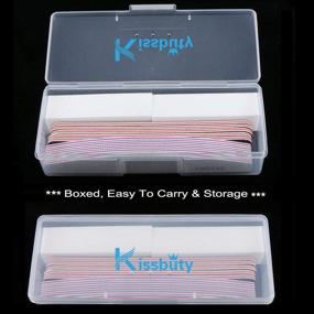 img 3 attached to 🖌️ Kissbuty Nail File Set: 12PCS/Box for Effective Manicures and Pedicures - White Buffer Block, Black and White Emery Boards