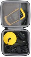 🎣 co2crea hard travel case for lucky/venterior vt-ff001 handheld fish finder - portable fishing kayak fishfinder & depth finder with sonar transducer - fishing gear logo
