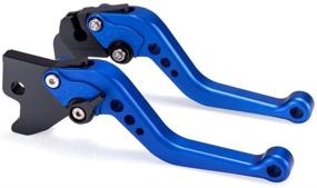 img 4 attached to 🔵 High-Quality Hopider Short Brake Clutch Levers for YFM 700, YFM 660, YFZ 450, Banshee, YFS200 - Blue