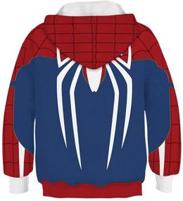 img 3 attached to Plustrong Graphic Sweatshirts Pullover Spiderman Boys' Clothing in Fashion Hoodies & Sweatshirts