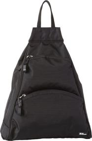 img 3 attached to 👜 Derek Alexander Small Teardrop Black Leather Handbag