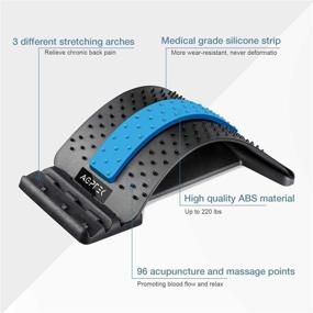 img 1 attached to 🌟 AGPTEK Back Stretcher: Adjustable Lumbar Support for Effective Pain Relief, Herniated Discs, Sciatica, Scoliosis