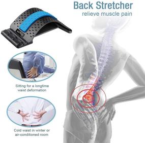 img 3 attached to 🌟 AGPTEK Back Stretcher: Adjustable Lumbar Support for Effective Pain Relief, Herniated Discs, Sciatica, Scoliosis