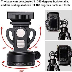 img 1 attached to 📷 SunwayFoto DT-02D50 Monopod Tilt Head Clamp - Maximum Load Capacity of 26.45lbs