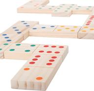 🎲 giant wooden dominoes for ultimate family fun and bonding logo