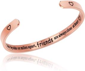 img 4 attached to 🌻 Sunflower Jewellery Graduation Friendship Gift Cuff Bangle - Best Friend Bracelet