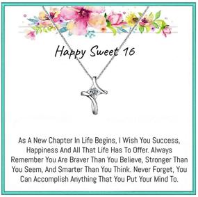 img 4 attached to Onepurposegifts Perfect Daughter Birthday Necklace