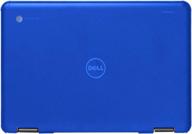 📦 durable mcover hard shell case for 11.6" dell chromebook 11 3181 2-in-1 series laptop - dell-c11-3181 blue (not compatible with 210-acdu / 3120/3180 / 3189/5190 series) logo