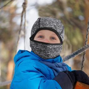 img 1 attached to Balaclava Windproof Covering Weather Children Boys' Accessories for Cold Weather