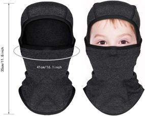 img 3 attached to Balaclava Windproof Covering Weather Children Boys' Accessories for Cold Weather