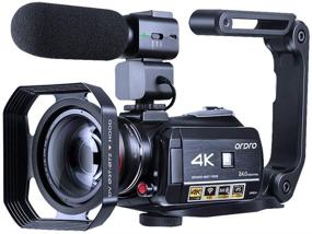 img 4 attached to 🎥 ORDRO HDR-AC3 Ultra HD 4K Video Camera: Vlogging Camcorder for YouTube with 1080P 60FPS, IR Night Vision, Wi-Fi, Microphone, Wide Angle Lens, Handheld Stabilizer