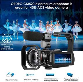 img 2 attached to 🎥 ORDRO HDR-AC3 Ultra HD 4K Video Camera: Vlogging Camcorder for YouTube with 1080P 60FPS, IR Night Vision, Wi-Fi, Microphone, Wide Angle Lens, Handheld Stabilizer