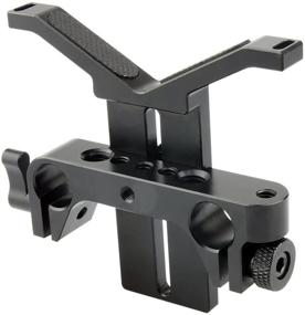 img 4 attached to 📷 NICEYRIG Long Lens Support Bracket - Height Adjustable with 15mm Rod Clamp - Ideal for DSLR Camera Shoulder Rig