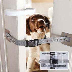 img 4 attached to Adjustable Pet Door Lock & Stopper - EXPAWLORER Door Accessory for Dogs and Cats