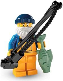 img 2 attached to 🎣 Lego Minifigure Fisherman Collectible Figure