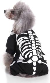 img 2 attached to 🎃 Halloween Pet Skeleton Costumes | Dog and Cat Cosplay Sweatshirt for Halloween Party | Funny Skeleton Shirt for Pets | Kitten and Puppies Dress Up Apparel | Clothes for Small and Medium Dogs