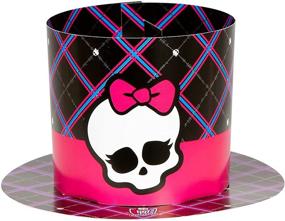 img 2 attached to 🎉 Набор из 8 бумажных головных уборов Monster High - идеально подходит для дней рождений и празднований.