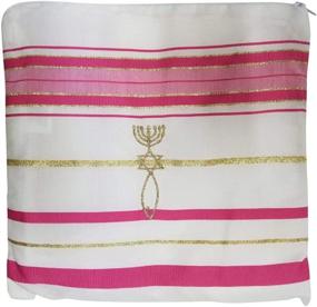 img 3 attached to 🌸 Stunning Pink and Gold Grafted Messianic Tallit Prayer Shawl - 72&quot; x 22&quot;: A Sacred Symbol of Faith and Elegance