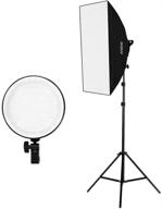 📸 студийный набор для фотографии andoer softbox led light kit: 20x28 дюймовые софтбоксы, 45w двуцветные диммируемые лампы, 2m стойки для света, сумка для переноски и многое другое! логотип