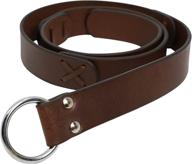 steel viking men's accessories: mythrojan leather ring for belts logo