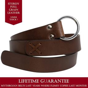 img 1 attached to Steel Viking Men's Accessories: Mythrojan Leather Ring for Belts
