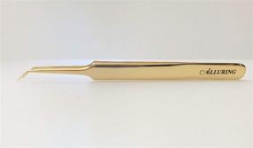 img 2 attached to 👁️ Alluring Gold Tweezers for Eyelash Extension - Enhance Volume Lashes 3D, 5D & 6D