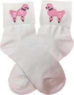 🧦 adorable bobby socks with poodle applique for trendy kids and toddlers - hip hop 50s shop logo