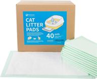 🐾 petfamily cat litter box pads - affordable replacement for tidy cats breeze litter system, 40 count, 16.9” x 11.4” logo