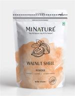 🌰 premium natural walnut shell powder for diy natural scrub - no silica or artificial additives | 227g resealable zip lock pack logo