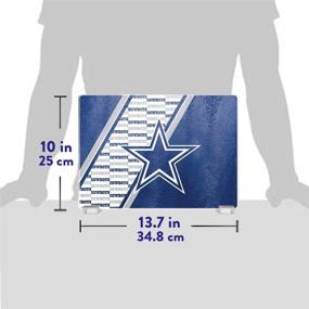 img 1 attached to 🦆 Duck House NFL Dallas Cowboys Tempered Glass Cutting Board: Premium Quality with Stylish Display Stand