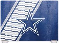 🦆 duck house nfl dallas cowboys tempered glass cutting board: premium quality with stylish display stand logo