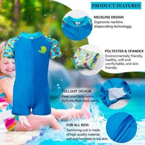 img 2 attached to 🏻 Protective Boys' Clothing: Karrack Piece Swimsuit Bathing Gear