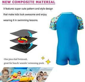 img 1 attached to 🏻 Protective Boys' Clothing: Karrack Piece Swimsuit Bathing Gear