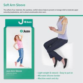 img 2 attached to 👩 Juzo Soft 2001 Women's Arm Sleeve with Silicone Top Band - 20-30mmHg Max Compression