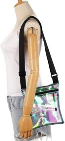 img 1 attached to HULISEN Women's Crossbody Handbags & Wallets - Stadium-Approved, Space-Saving Design