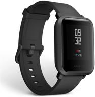 🌟 умные часы для фитнеса amazfit bip - трекер сердечного ритма и активности на весь день, монитор сна, встроенный gps, 45-дневный срок службы батареи, bluetooth, ониксово-черный. логотип