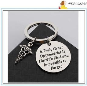 img 1 attached to 👓 FEELMEM Optometrist Gift: Eye-Catching Optician Jewelry for Optometry Enthusiasts