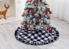 img 4 attached to FirstFeeling Christmas Ornaments Decorations Ruffle Black