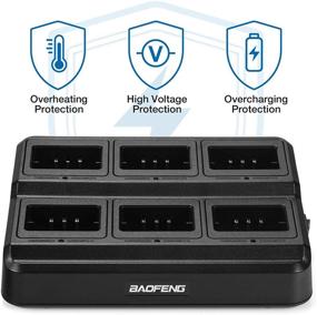 img 3 attached to 🔌 BAOFENG UV-5R Six Way Charger: Efficient Multi Unit Charging Station for Walkie Talkies & Batteries - 1 Pack