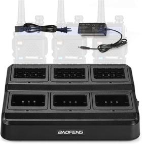 img 4 attached to 🔌 BAOFENG UV-5R Six Way Charger: Efficient Multi Unit Charging Station for Walkie Talkies & Batteries - 1 Pack