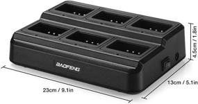 img 1 attached to 🔌 BAOFENG UV-5R Six Way Charger: Efficient Multi Unit Charging Station for Walkie Talkies & Batteries - 1 Pack