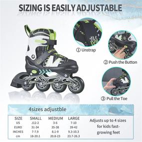 img 1 attached to Mixsuper Inline Skates Adjustable Available