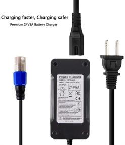 img 2 attached to 🔌 Discover the Abakoo New 24V 5A Battery Charger Power Supply with XLR Connector for EA1065, S150, 1107 614HD Smart Automatic