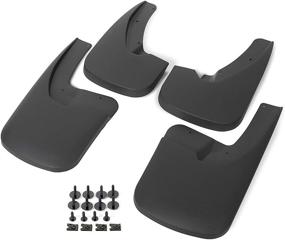 img 3 attached to ECOTRIC Molded Mud Flaps - Front & Rear Splash Guards for Dodge Ram 1500/2500/3500 2009-2018 with Fender Flares - Set of 4 Pieces