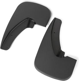 img 1 attached to ECOTRIC Molded Mud Flaps - Front & Rear Splash Guards for Dodge Ram 1500/2500/3500 2009-2018 with Fender Flares - Set of 4 Pieces