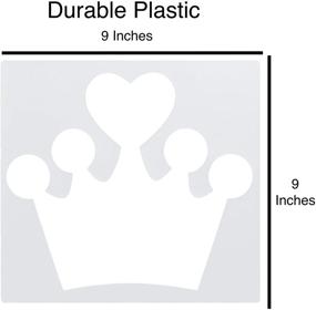 img 3 attached to Premium Chalk Stencil Set for Creative Art Creations - Translucent Princess Design